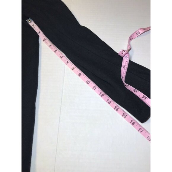 H&M Women's Size Medium Coat Toggle Closure Wool Blend Black Preowned - Picture 11 of 12